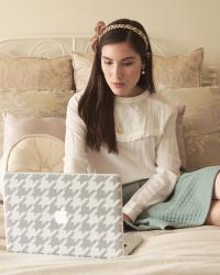 Houndstooth Laptop skin