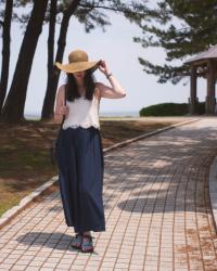 Outfit: culottes debut in Fukuoka