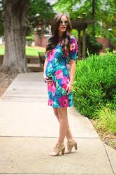 A floral dress with Tommy Bahama
