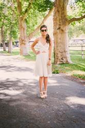 White Cut Out Dress + #NSale