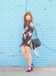 Purple Playsuit & Platforms