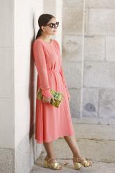 Vestido coral