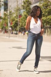 White T & Some Chuck Taylors