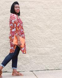 Leafy Kimono- Featuring H&M