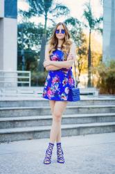 Blue Stand Out – Vestido Azul Floral