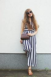 Rosegal Striped jumpsuit