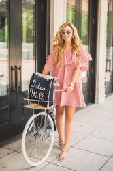 An Off the Shoulder Dress to Wear Into Fall