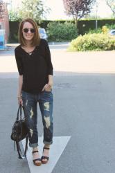 BOYFRIEND JEAN & SANDALES CHAUSSONS