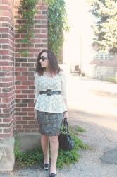 Thursday Mixer--Lace Pencil Skirt
