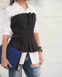 Pinstripe Bustier