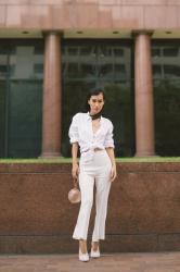 BOYFRIEND SHIRT & HIGHWAISTED PANTS