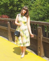 OOTD: Yellow floral dress