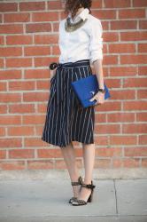 Pinstripe Skirt