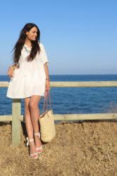 WHITE BOHO DRESS