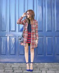 Red & Navy Blue
