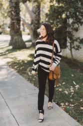 Fall Vibe: Black and White Stripe