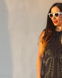 Vestido de ante y Sandalias Jaeryn Isabel Marant