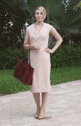 Pastel Pink Wrap Dress and Transparency