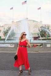 The Edgy Red Dress