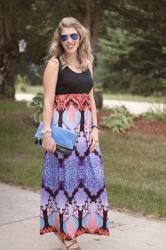 Printed Maxi Dress & Fragrance Outlet Review