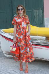 Ferragosto Last Minute and chemisier floral dress