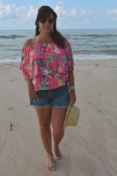 Vacation Style ~ OTS Top and Cutoffs