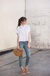 Stepped Hem Jeans