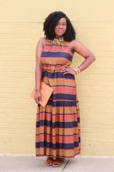 Striped Maxi Dress