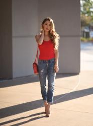 Bodysuits and Boyfriend Jeans