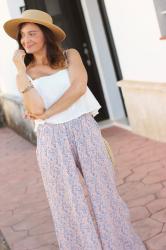 Look con palazzos