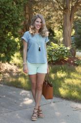 Short Sleeved Chambray