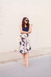 Floral Midi Skirt