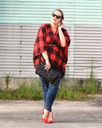 Buffalo Plaid Poncho