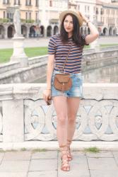 Padova with denim shorts