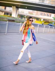 RAINBOW TASSELS AND ROCKSTUDS IN LUJIAZUI