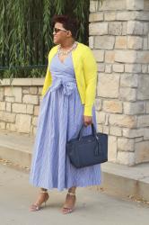 OOTD (Sunday):  Collection Thomas Mason for J. Crew Gingham Dress 