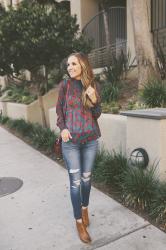 FALL FLORALS + MY FAVORITE JEANS
