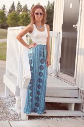 Maxi Skirt Two-Piece Set