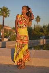 Stile etnico e tribale : un maxi dress che ricorda l'Africa 