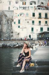 Striped palazzo pants | Una notte ad Amalfi