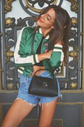 Green bomber jacket