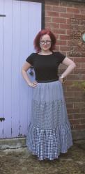 #Ginghamalong - Tiered Maxi Skirt