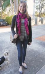 Stripes, Jeans, Cardigans and Rebecca Minkoff Love Bag