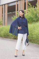 Cape blouse