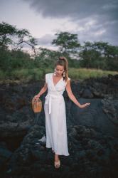 White Linen Maxi Dress