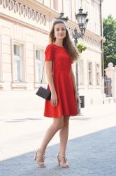 Classic red dress