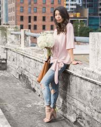 Classic Wrap Top Blouse