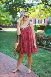 The Paisley Swing Dress