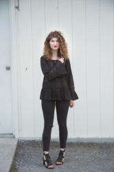 Outfit: All Black in Love Sam