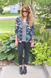 Floral Bomber + Leggings.